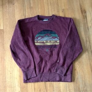 ⛰️ Blue 84 Maroon Rocky Mountain Graphic Crewneck ⛰️